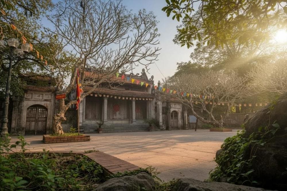 Chùa Bà Đanh mang đậm vẻ đẹp truyền thống, cho du khách cảm giác yên bình, thanh tịnh.